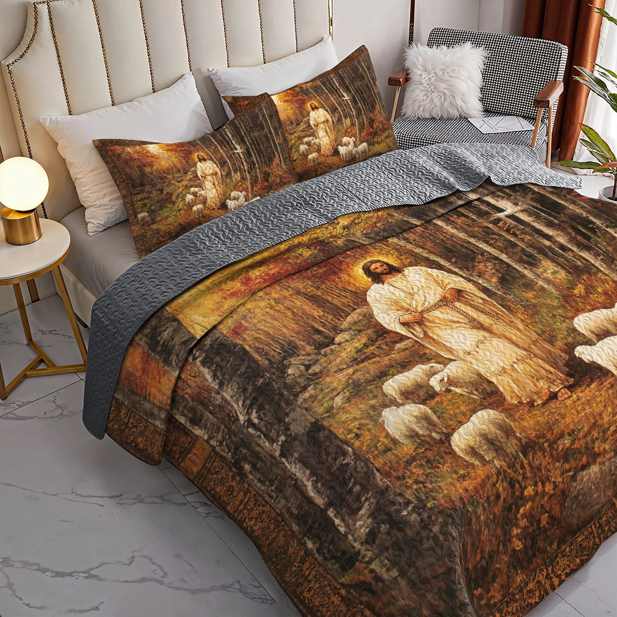 Shineful All Season Quilt 3-Piece Set - God’s Shepherd