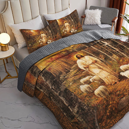 Shineful All Season Quilt 3-Piece Set - God’s Shepherd