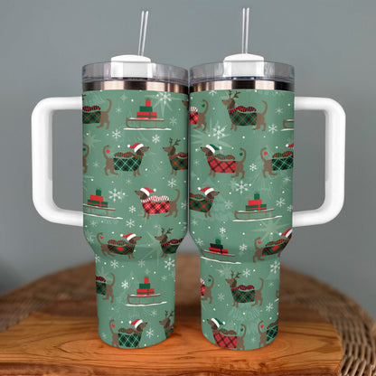 Shineful Tumbler Merry Dachsmas
