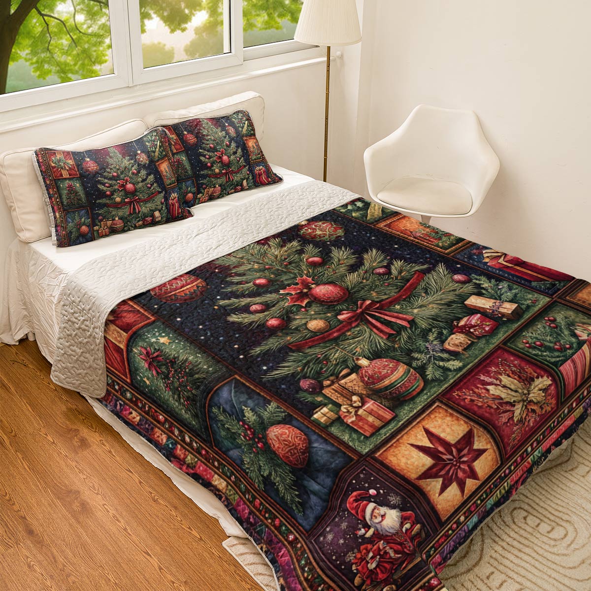 Shineful All Season Quilt 3-Piece Set Christmas Tree