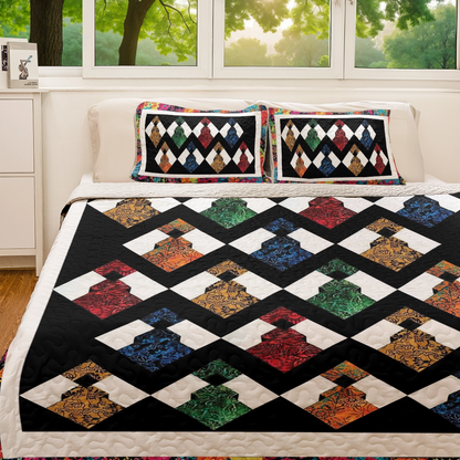 Shineful All Season Quilt 3-Piece Set - Black Women Harmony