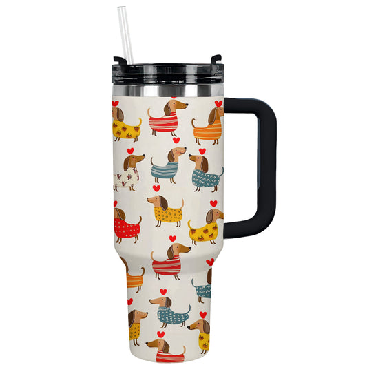 Shineful Tumbler Delight Dachshund With Heart