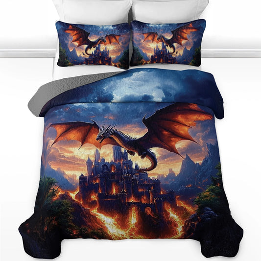 Shineful All Season Quilt 3-Piece Set - Dragon's Keep