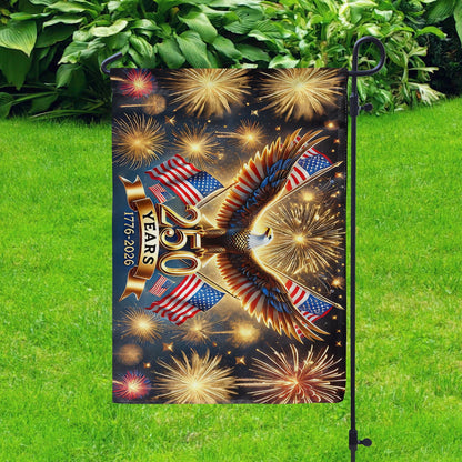 Shineful Gargen Flag 12" x 18" - 250 Years of the Republic