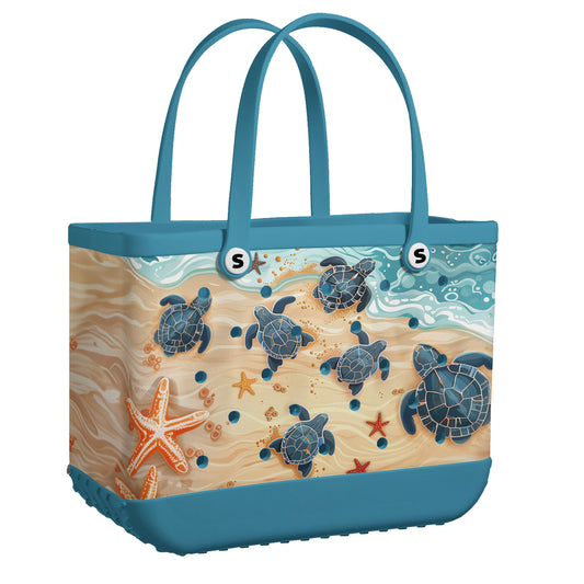 Shineful Beach Bag Ocean Turtle