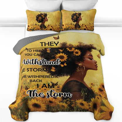 Shineful All Season Quilt 3-Piece Set - Empowered Queen