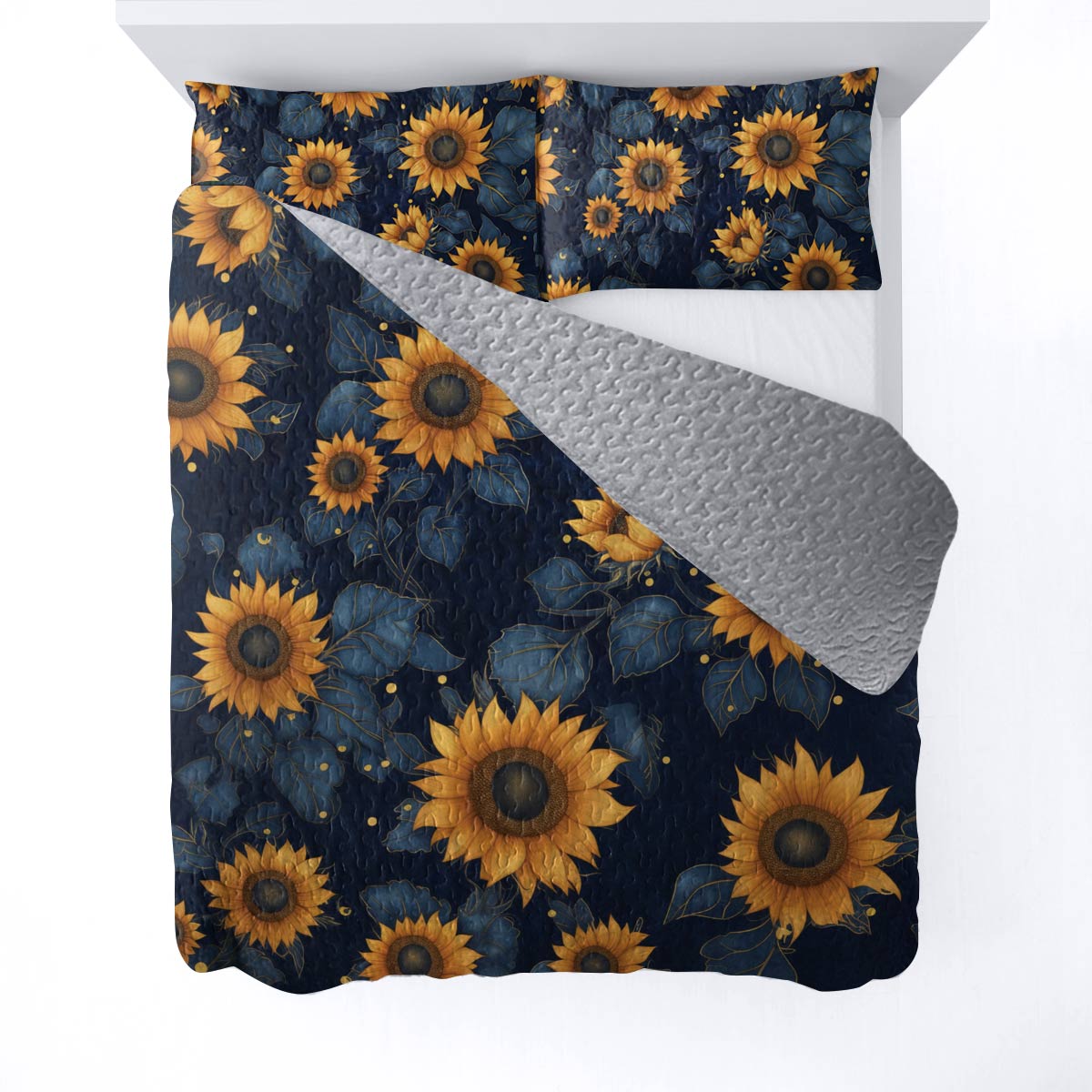 Shineful All Season Quilt 3-Piece Set Sunflower Majesty