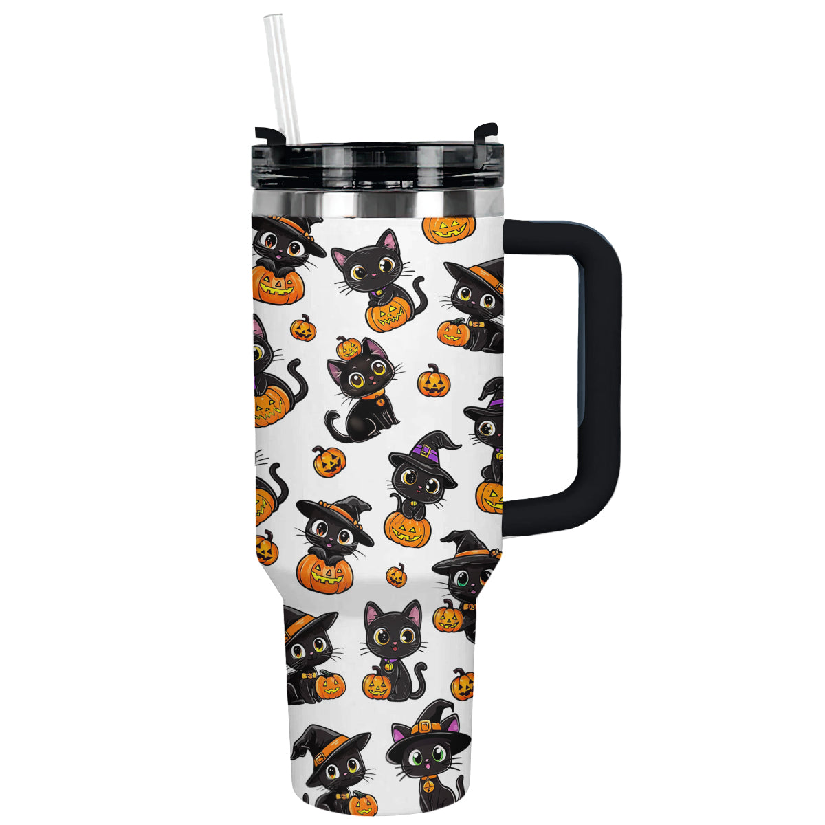 Shineful Tumbler Black Witch Cat