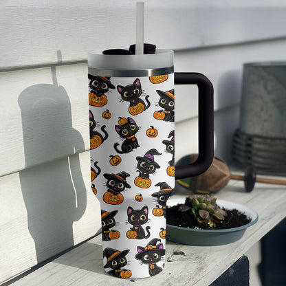 Shineful Tumbler Black Witch Cat