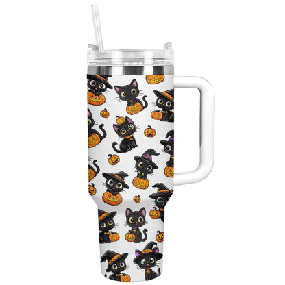 Shineful Tumbler Black Witch Cat
