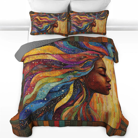 Shineful All Season Quilt 3-Piece Set - Afrocentric Dreams