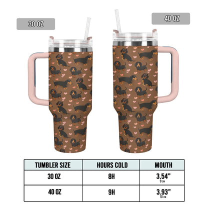 Shineful Tumbler My Heart Dachshunds