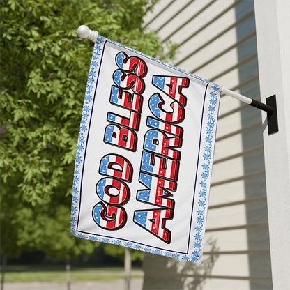 Shineful House Flag 30" x 40" - God Bless America