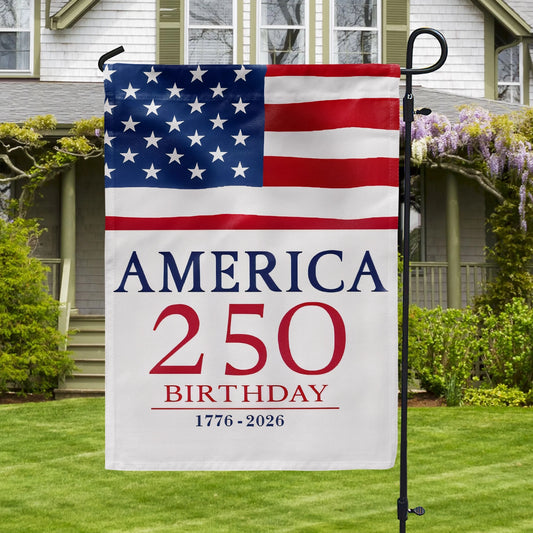 Shineful Gargen Flag 12" x 18" - America 250th Anniversary