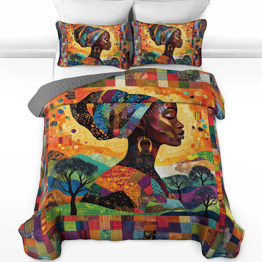 Shineful All Season Quilt 3-Piece Set Eternal Heritage