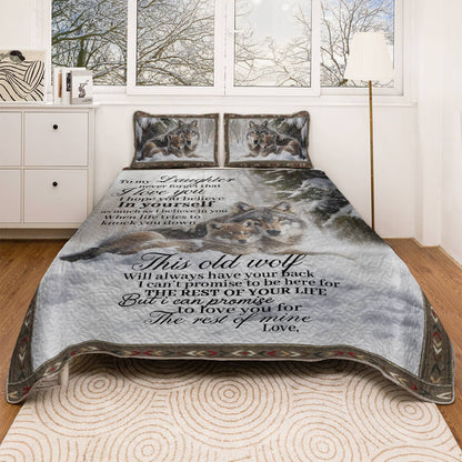 Shineful All Season Quilt 3-Piece Set Wolf Legacy