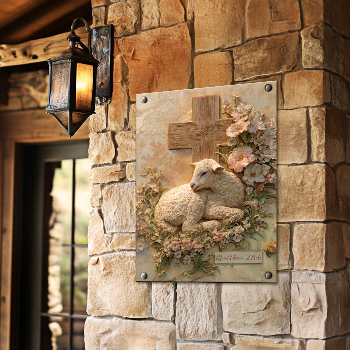 Shineful 2D Metal Sign Lamb of God Resurrection