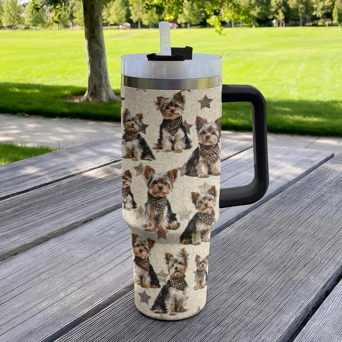 Shineful Tumbler Yorkie Star Charm