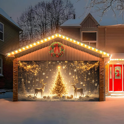 Shineful Garage Door Banner Decoration Magical Holiday