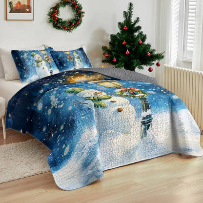 Shineful All Season Quilt 3-Piece Set Snowy Charm