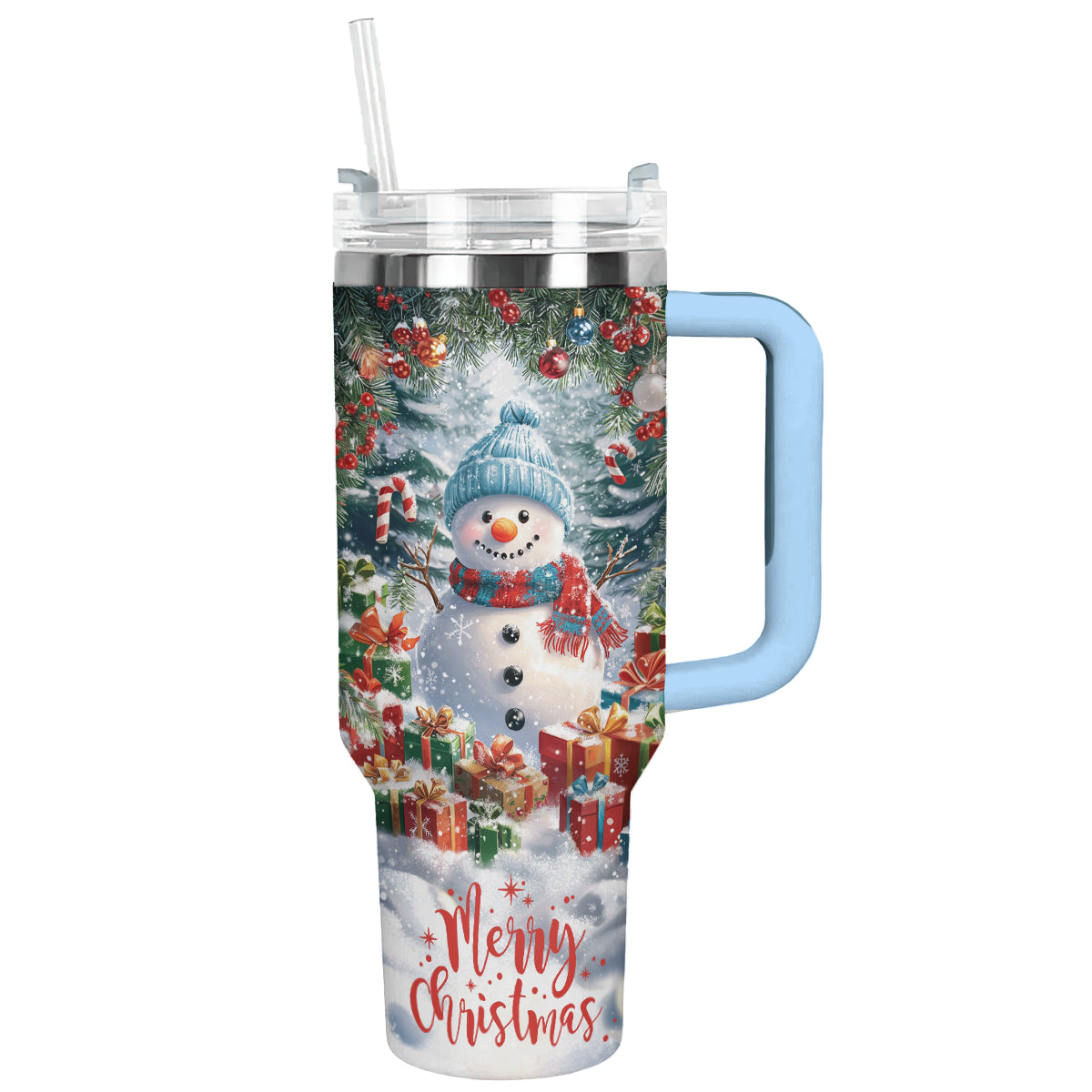 Shineful Tumbler Merry Christmas Snowman Insulated