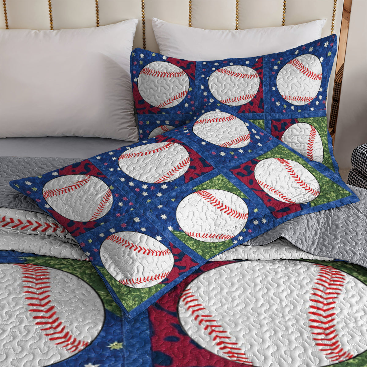 Shineful All Season Quilt 3-Piece Set Home Run Dreams