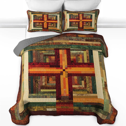 Shineful All Season Quilt 3-Piece Set - Rustic God Patchworks