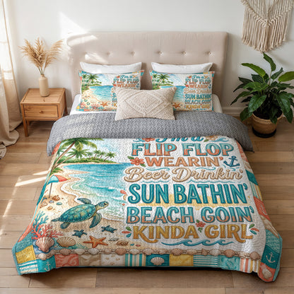 Shineful All Season Quilt 3-Piece Set Sunny Tide