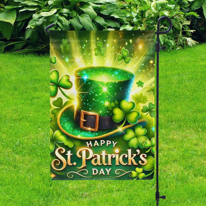 Shineful Gargen Flag 12" x 18" - Lucky Green Glow
