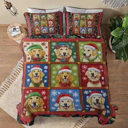 Shineful All Season Quilt 3-Piece Set - Furry Festive Friends