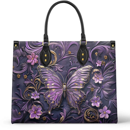 Shineful Leather Bag Midnight Bloom