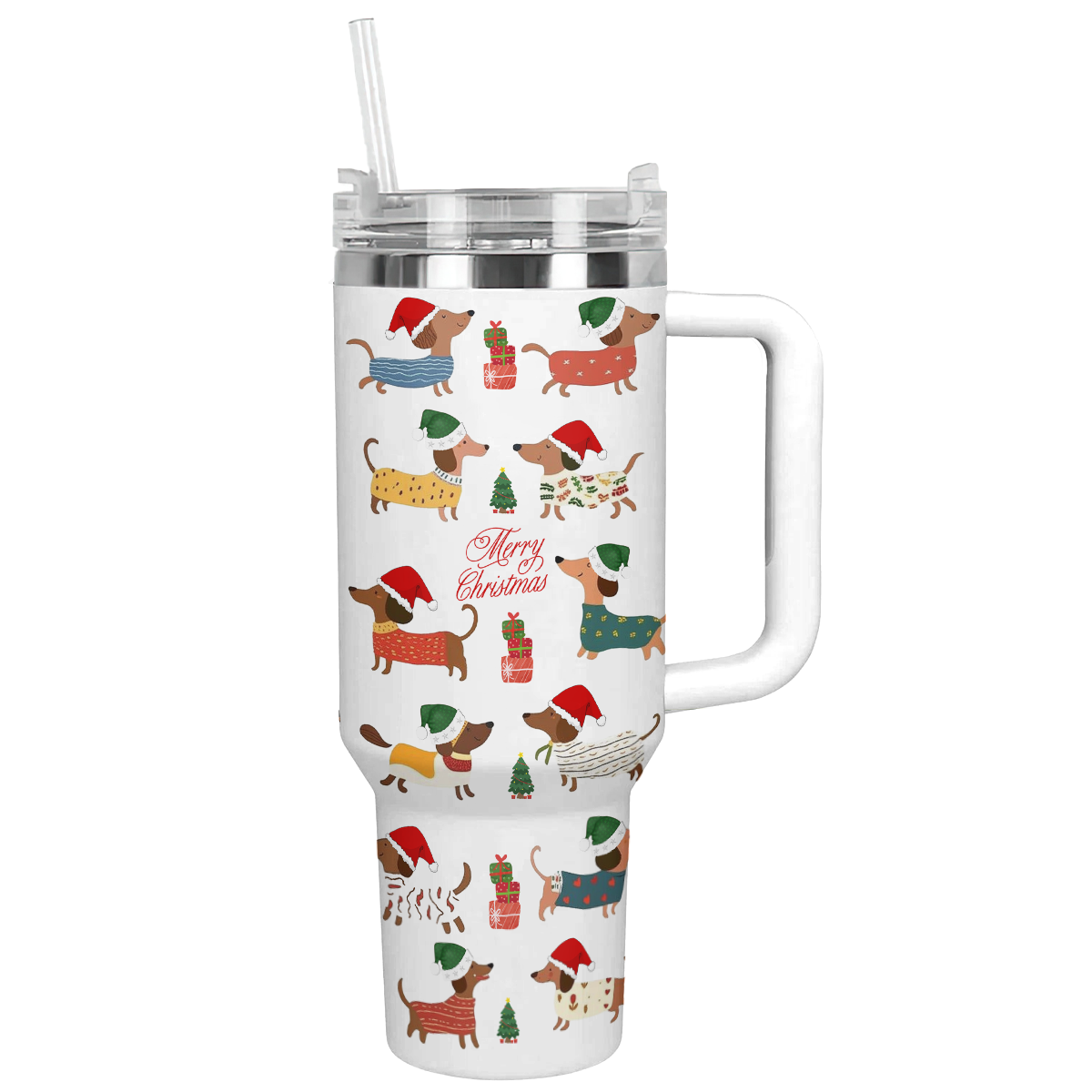 Shineful Tumbler Dachshund Holiday Cheer