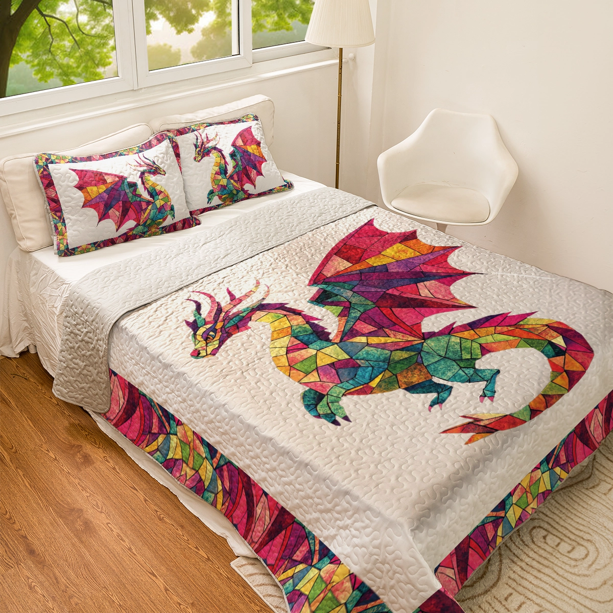 Shineful All Season Quilt 3-Piece Set - Mystic Dragon Dream