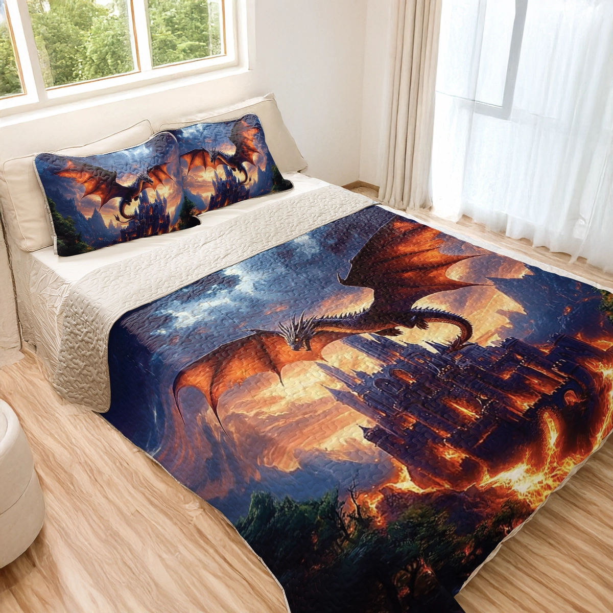 Shineful All Season Quilt 3-Piece Set - Dragon's Keep