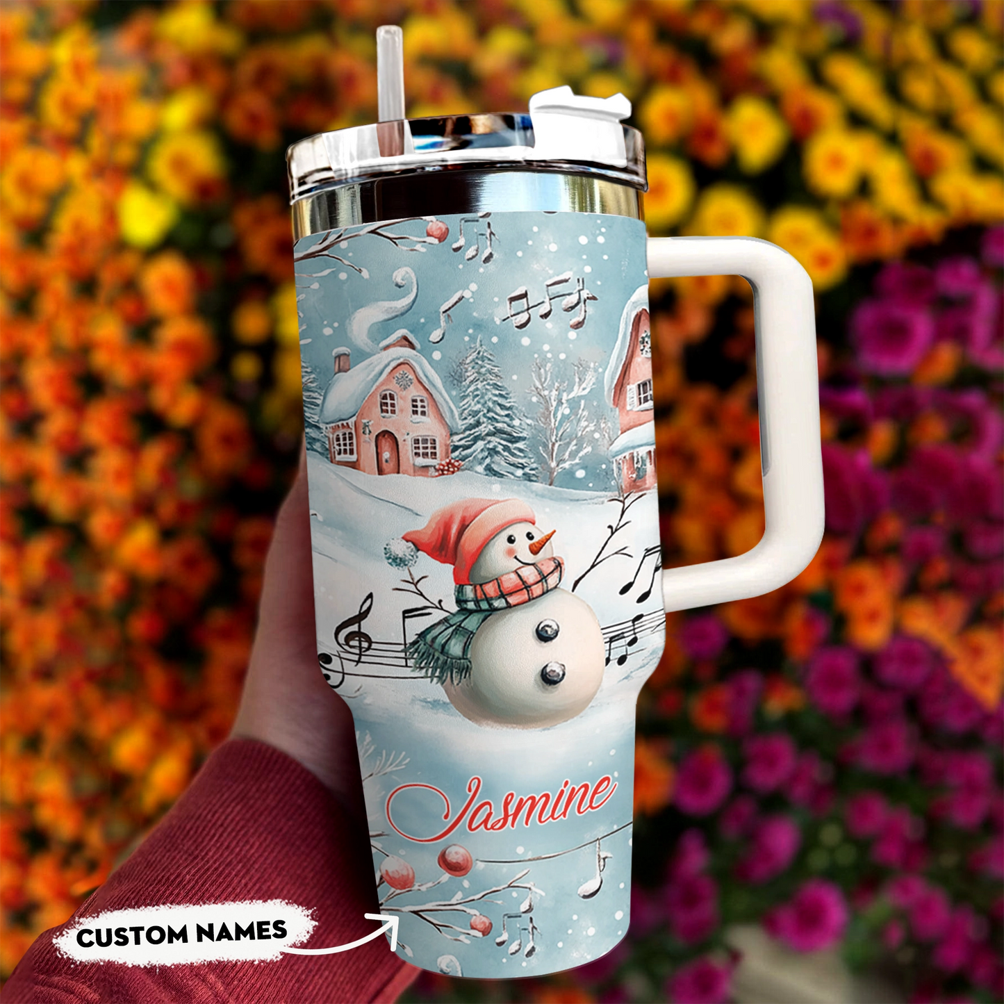 Shineful Tumbler  Personalized Snowy Serenade
