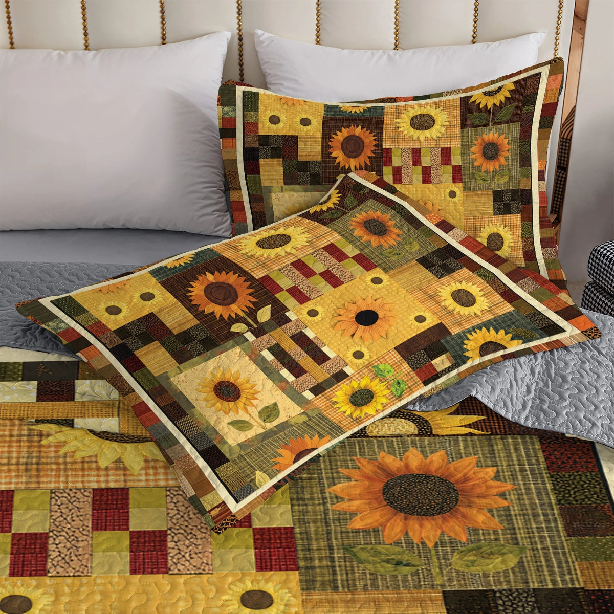 Shineful All Season Quilt 3-Piece Set - Sunflower Sunshine Harvest
