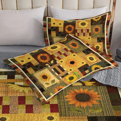 Shineful All Season Quilt 3-Piece Set - Sunflower Sunshine Harvest