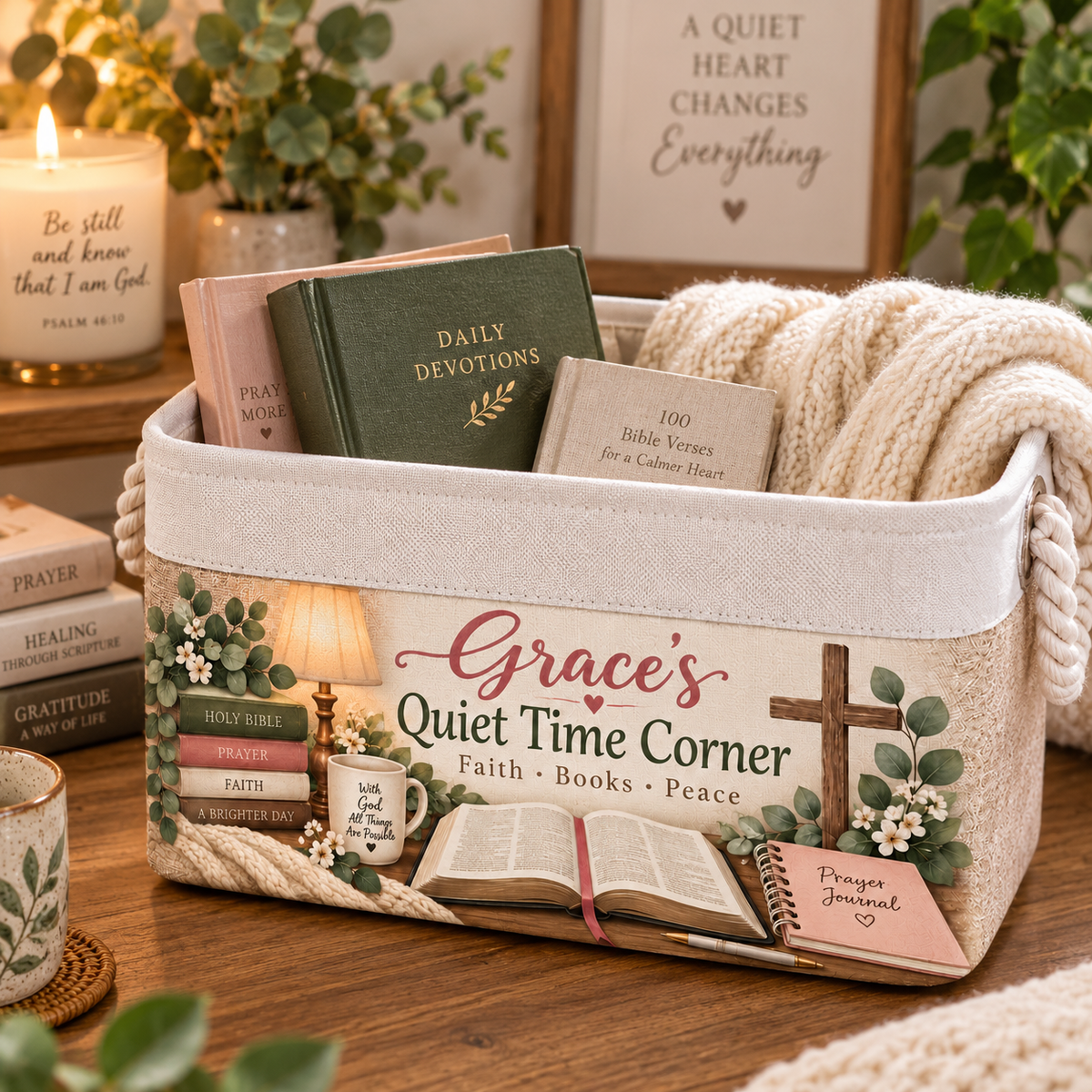 Shineful Quiet Time with God Book Basket