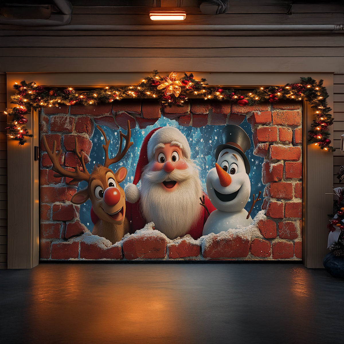 Shineful Garage Door Banner Decoration Christmas Fun