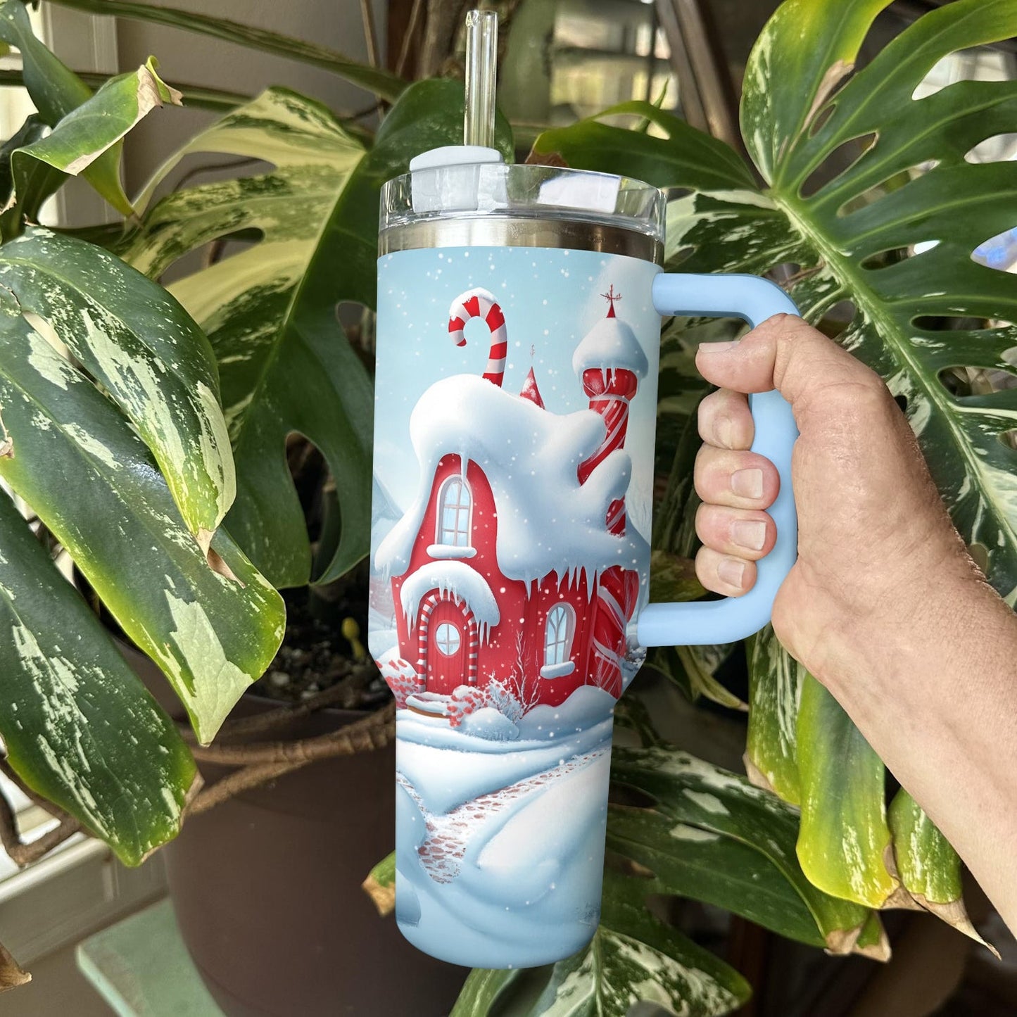 Shineful Tumbler Christmas Candy House