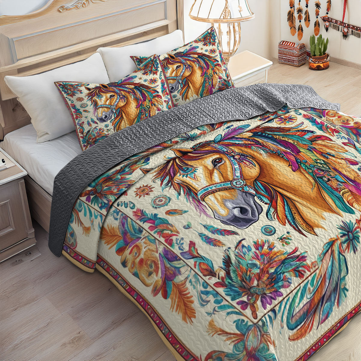 Shineful All Season Quilt 3-Piece Set Native Heritage