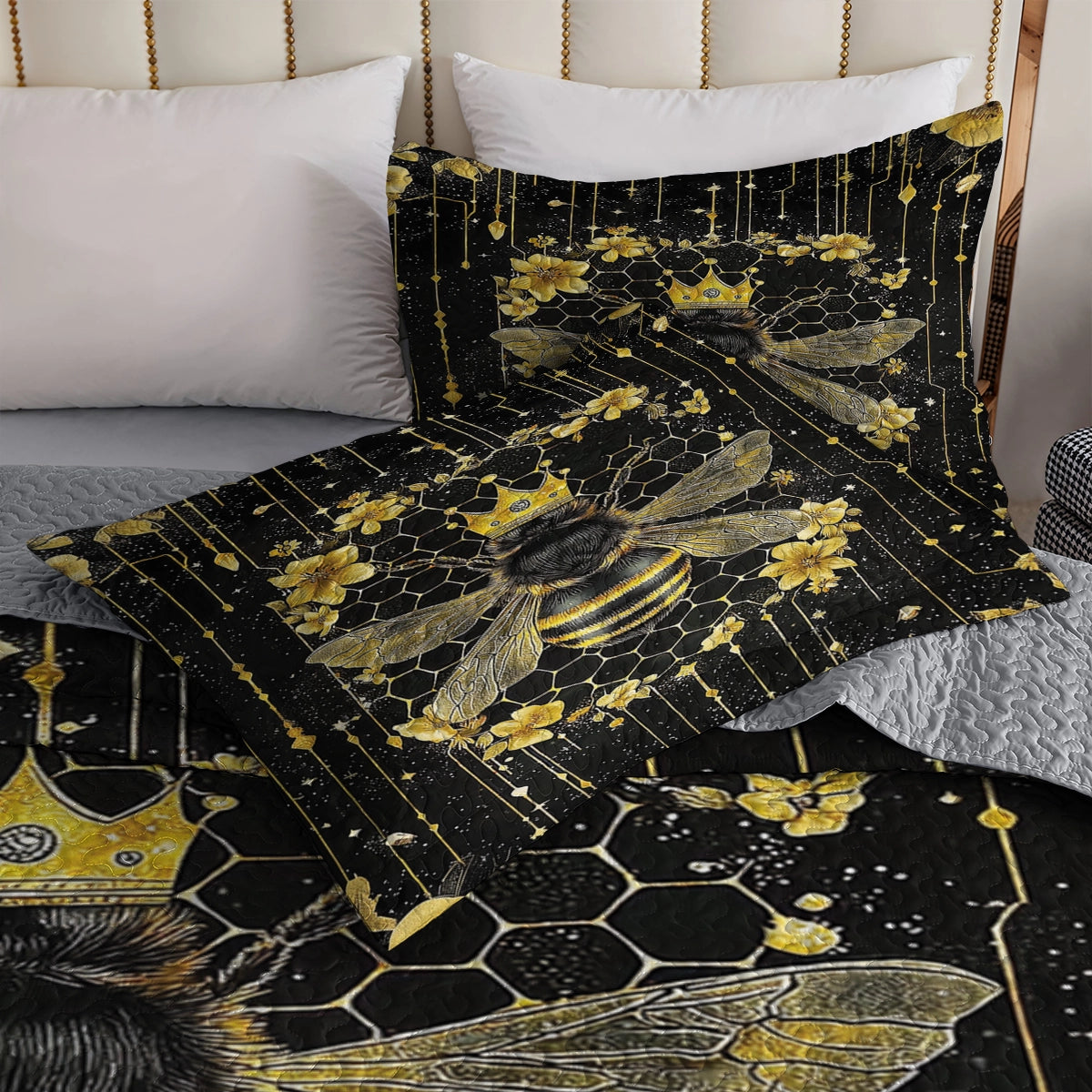 Shineful All Season Quilt 3-Piece Set - Queen Bee Elegance