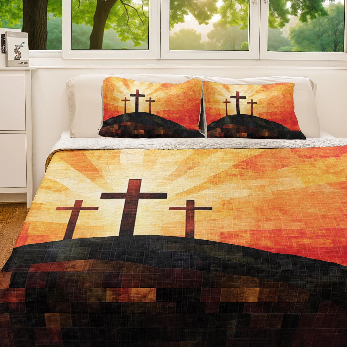 Shineful All Season Quilt 3-Piece Set - God’s Love Redeemer