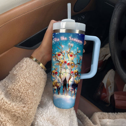 Shineful Tumbler Christmas Reindeer Cheer