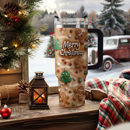 Shineful Glossy Tumbler Merry & Bright Christmas