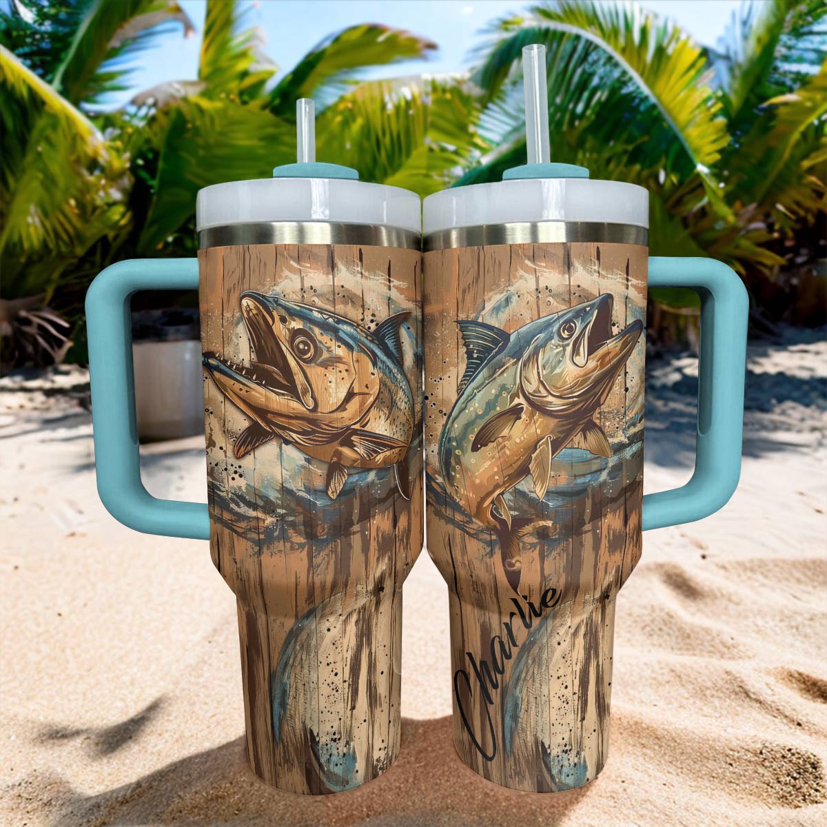 Shineful Tumbler Personalized Strength Bluefin Tuna