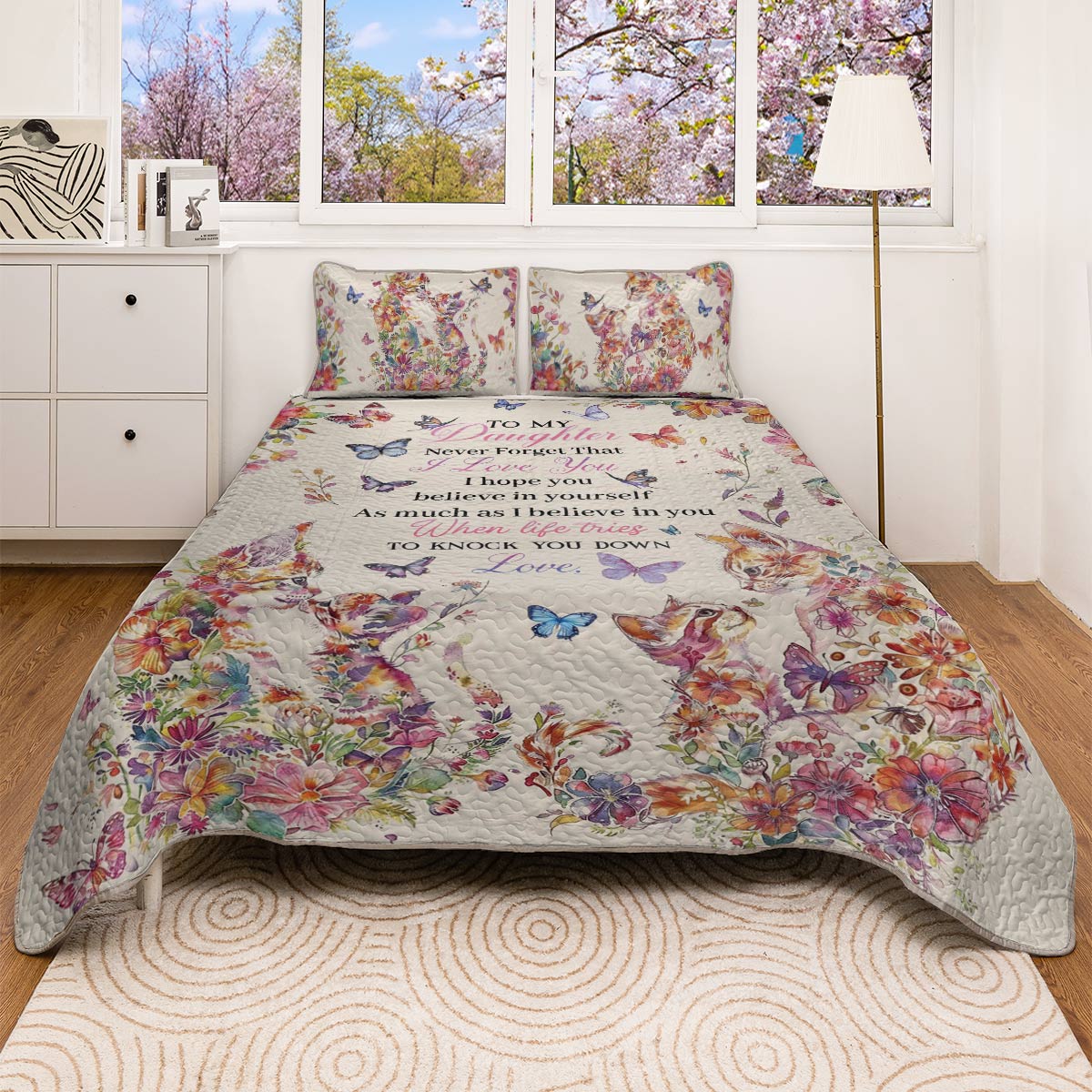 Shineful All Season Quilt 3-Piece Set Daughter's Strength