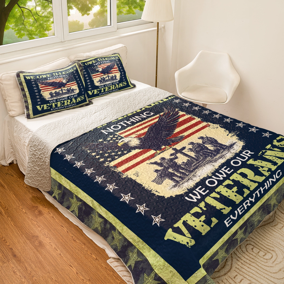 Shineful All Season Quilt 3-Piece Set - Veteran's Pride