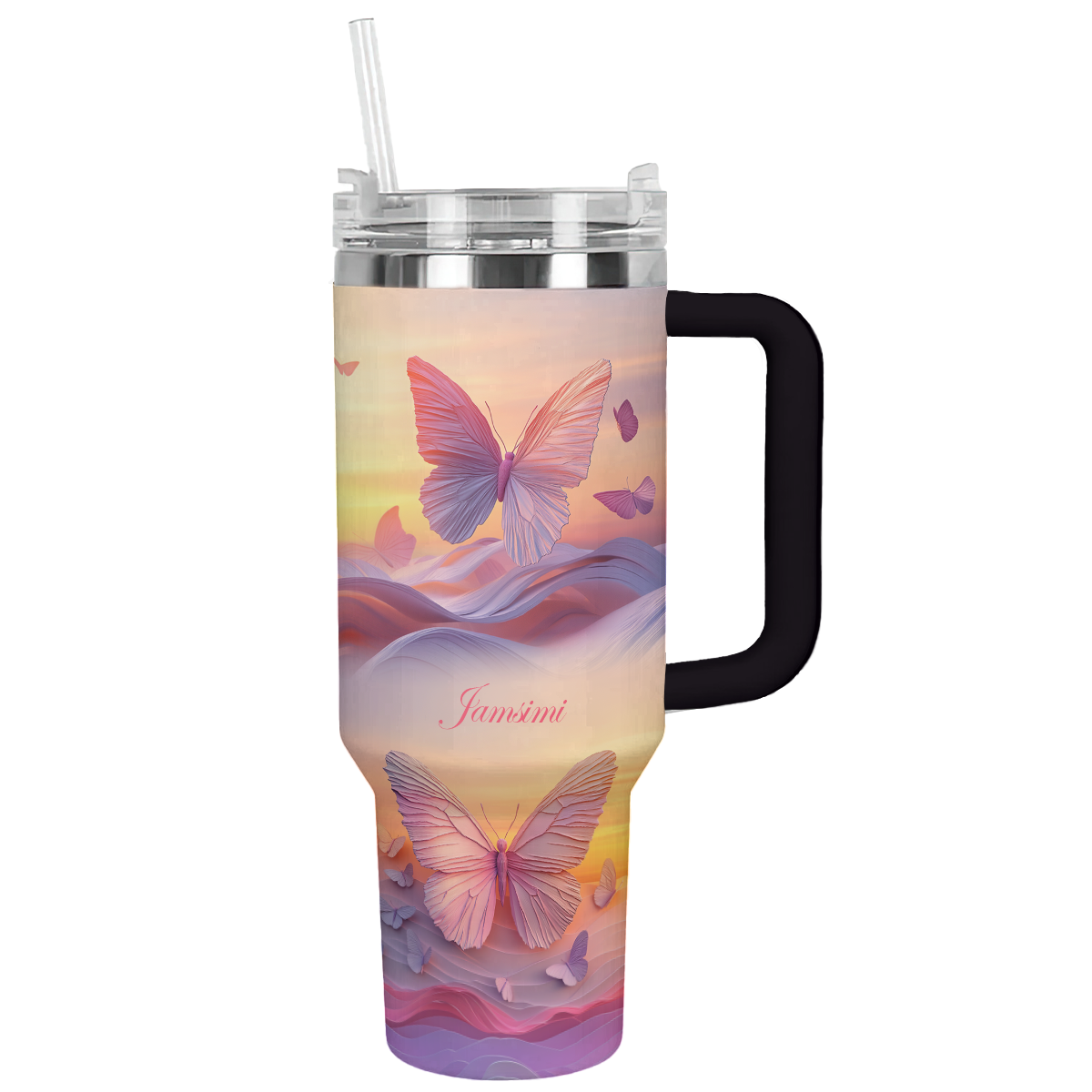 Shineful Tumbler Personalized Soulful Butterfly