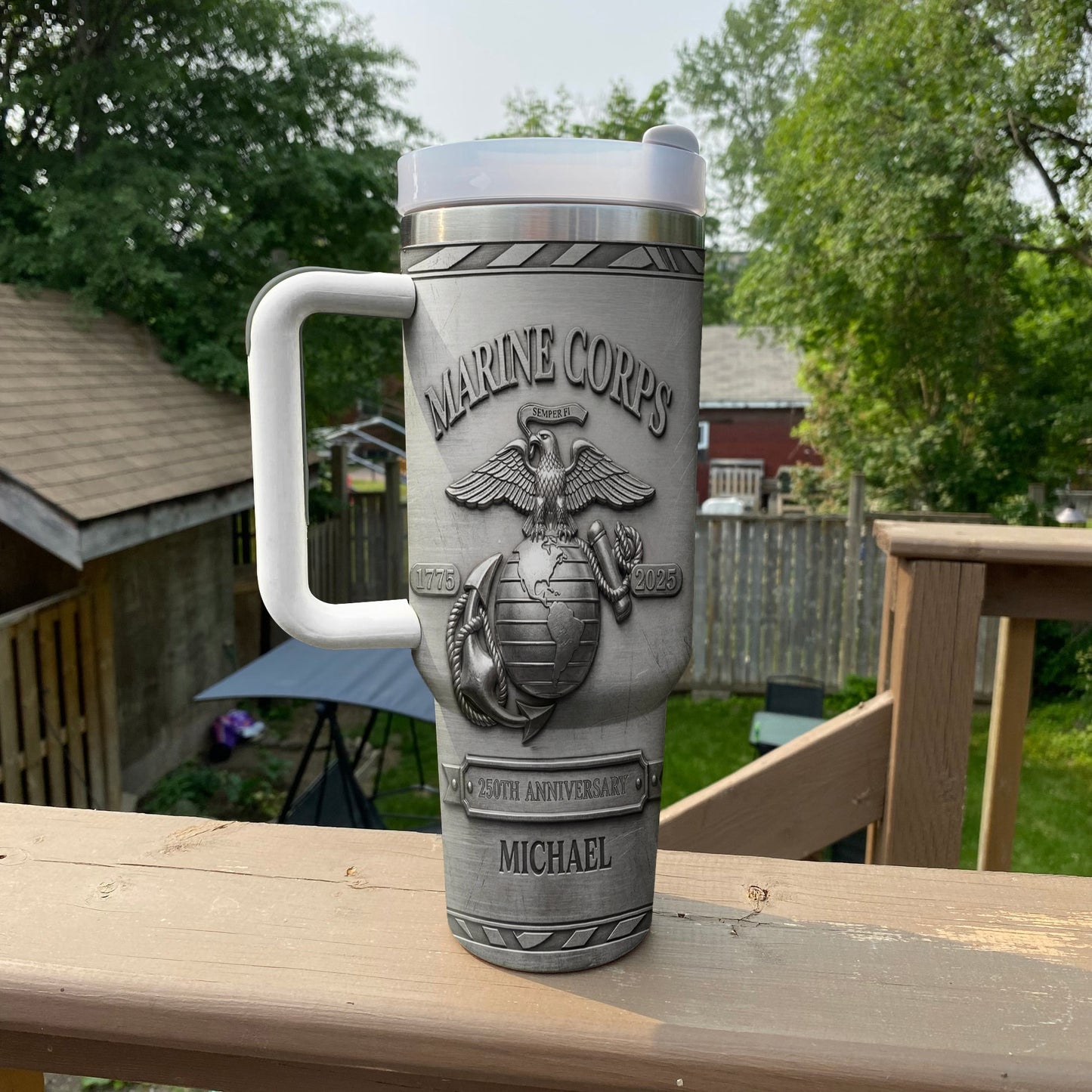 Shineful Tumbler Personalized US Marine Corps 250th Anniversary